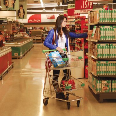 Carro de Supermercado para Clientes 2 cestas Carro de Supermercado para Clientes 2 cestas